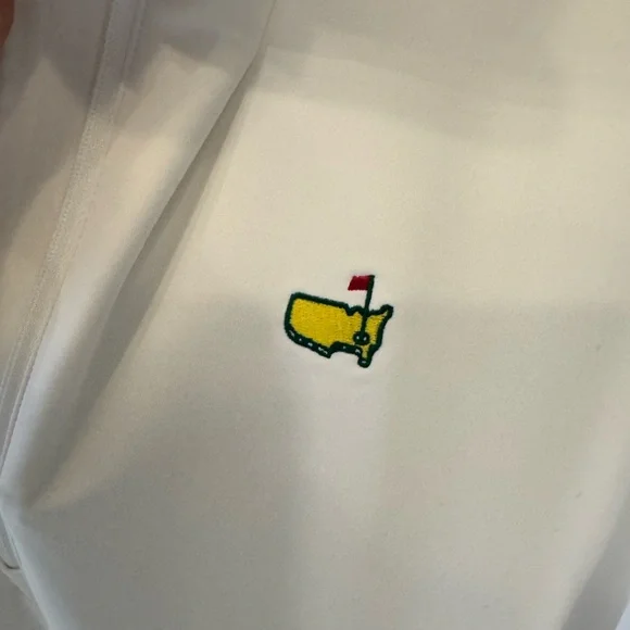 Magnolia Lane White Quarter-Zip Pullover MASTERS BNWT - Picture 3 of 5